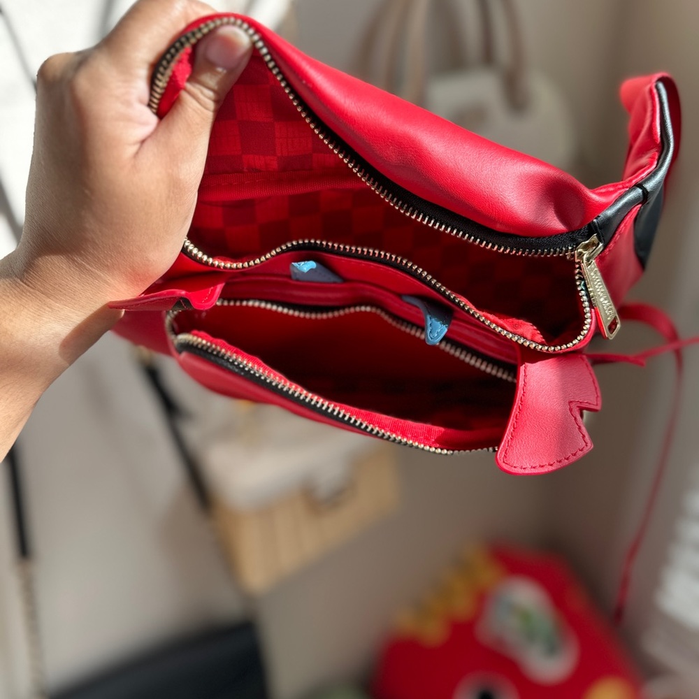 Disney Loungefly Mulan Mushu Red Belt Bag - Picture 2 of 5